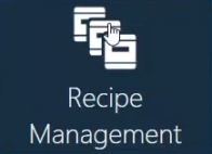 Recipe Management button