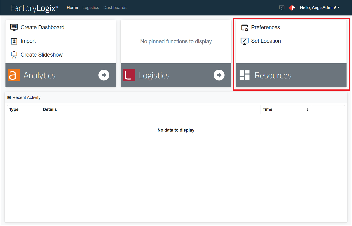 Analytics Home window