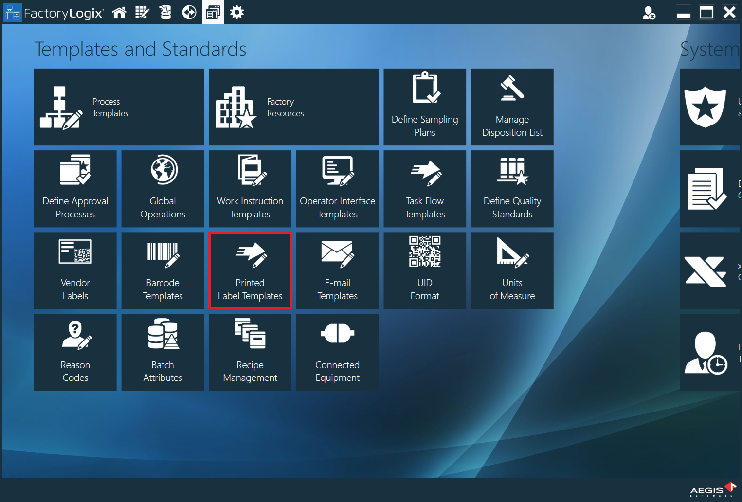 Example: Set up a packout label template in FactoryLogix Office