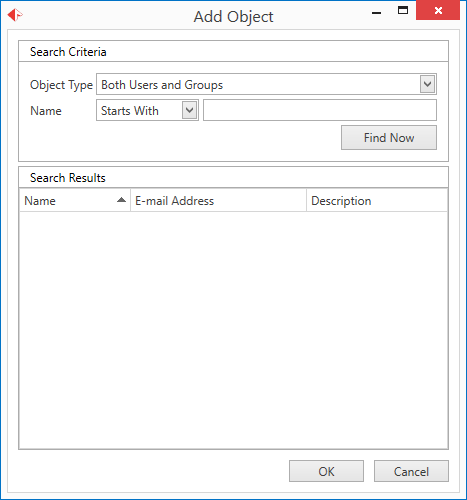 Add Object dialog