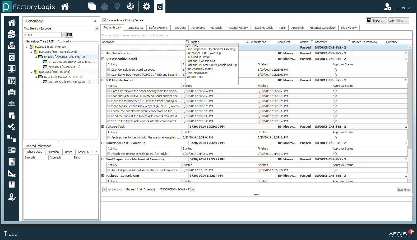 Select Custom from the menu