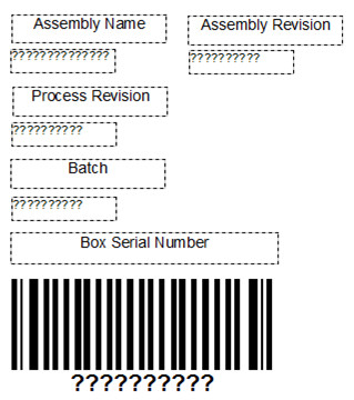 Multiple basic variables for a barcode label