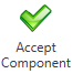 Accept Component button