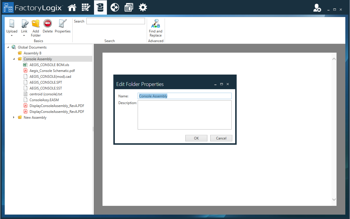 Documnet Library - Edit Folder Properties dialog