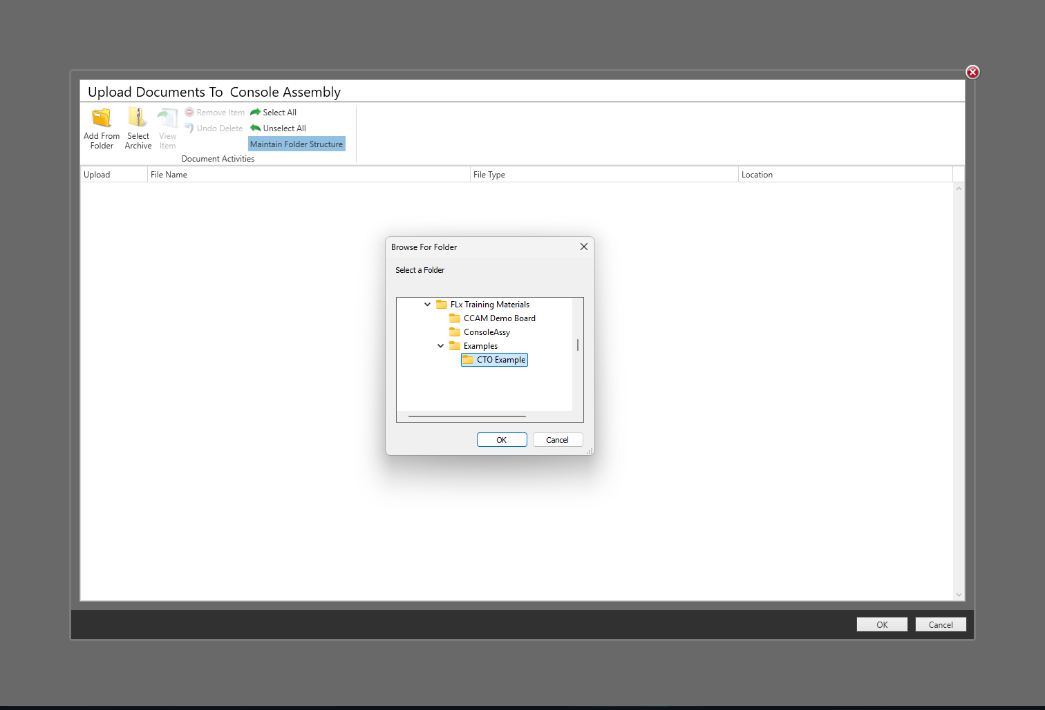 Document Library add from folder