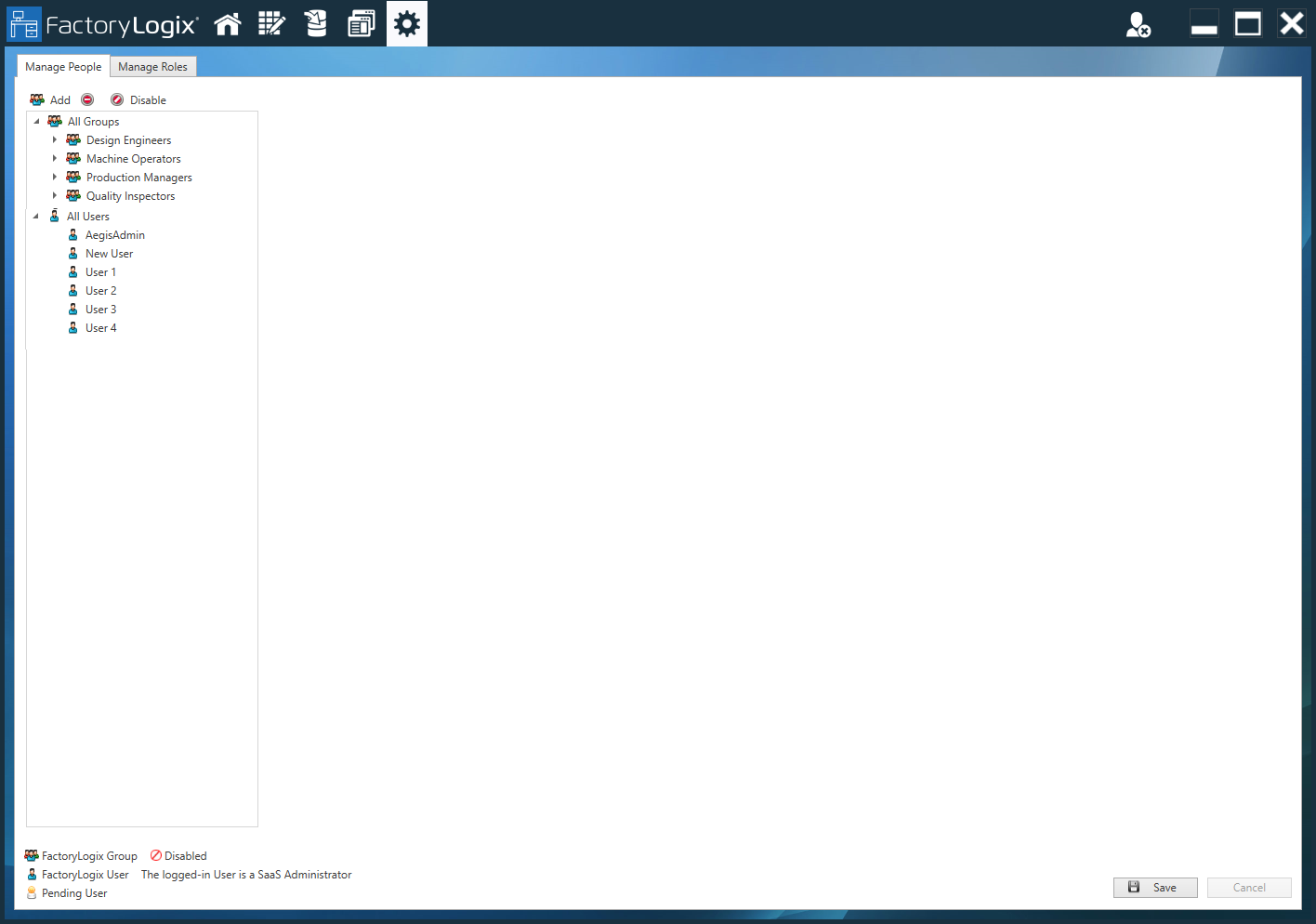 Manage People tab
