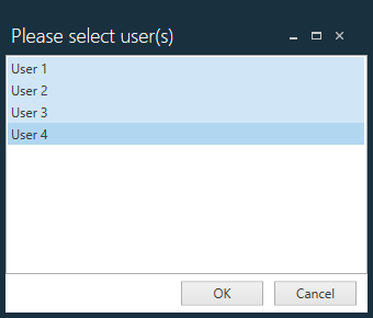 Select Users dialog