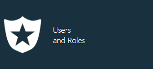 Users and Roles button