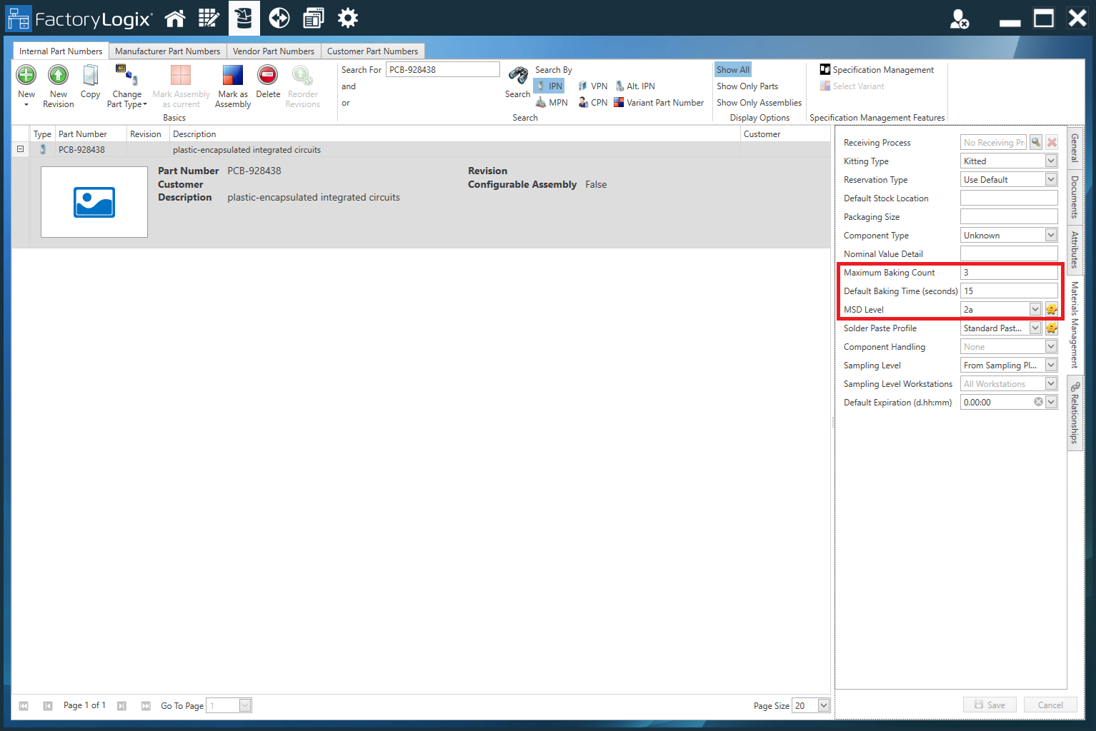 MSD IPN settings