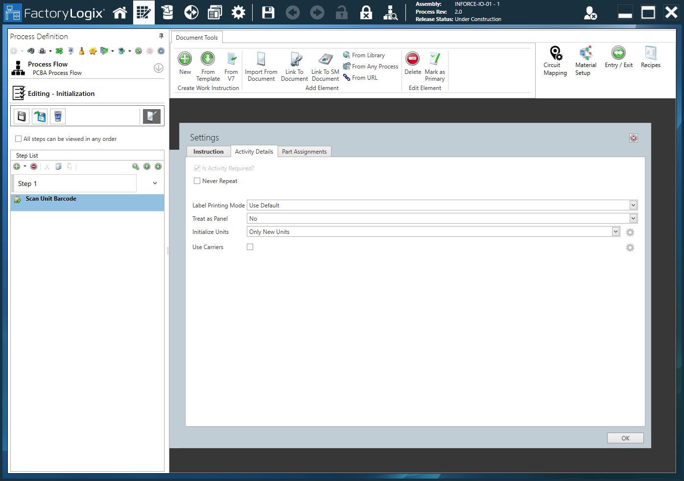 Initialization activity - Settings dialog 1.png
